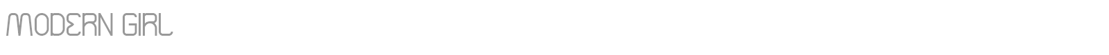 Modern Girl font preview
